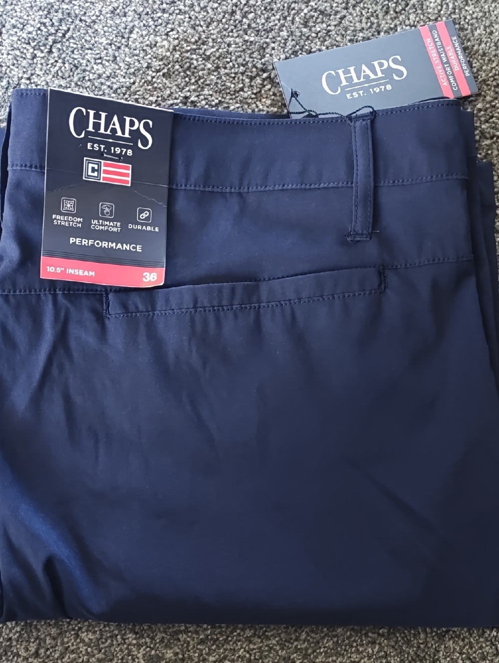 Chaps Performance Chinos in Navy Blue